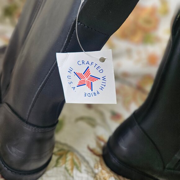 NIB Men's Cruiserworks Black Moto Boots, Size 12.5, Leather, Made in USA - Picture 6 of 13